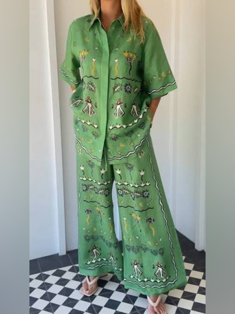 NEW: Alemais Sun Dancer Linen Set - US 8 / AU 12